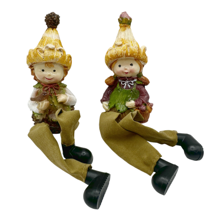 De Sezon - Set 2 Figurine WENDY & BOB, 17cm