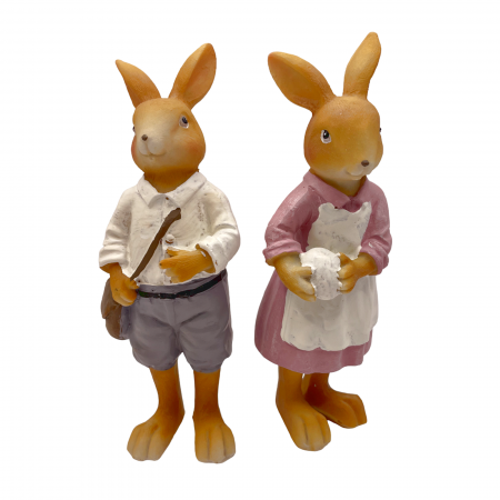 Set 2 Iepuri decorativi EASTER, 17cm [1]