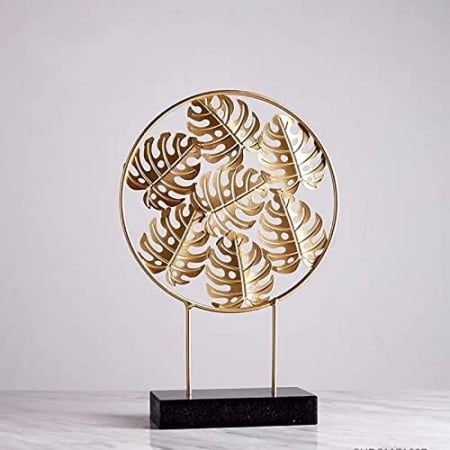 Ornament decorativ TROPICAL LEAF, Auriu, 39cm [1]