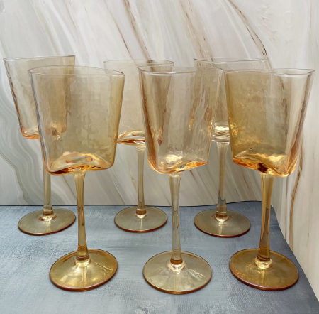 Pahare si Accesorii Bar - Set 2 Pahare de vin HOMMAGE, Auriu, 270ml