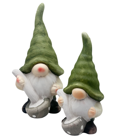 CASA & DECOR - Set 2 Figurine spiridusi FOREST GNOMES