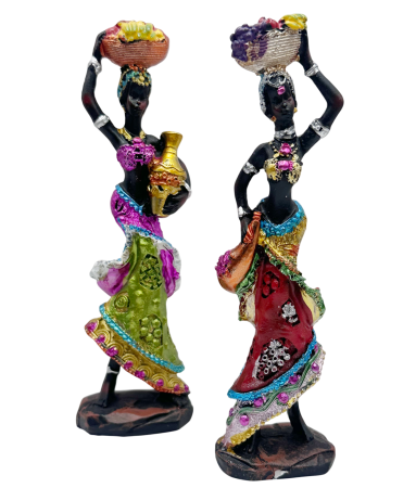 CASA & DECOR - Figurină decorativă africană ABARA – decor exotic elegant