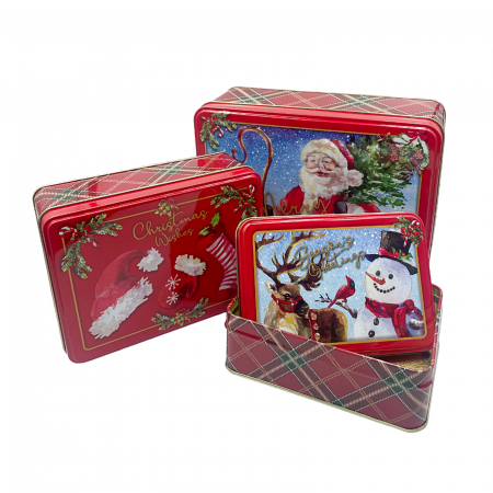Set 3 Cutii metalice de Craciun, CHRISTMAS [1]