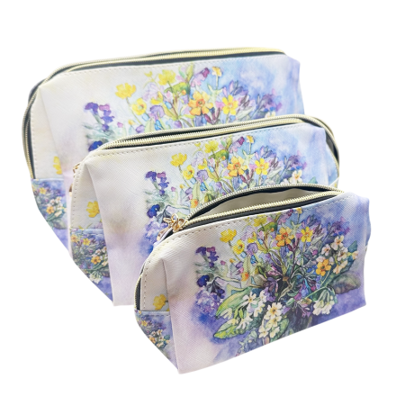 ACCESORII FEMEI - Set 3 genti cosmetice WILDFLOWER