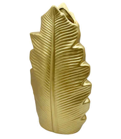 Set 3 Vaze ceramica FEATHER, Auriu [1]