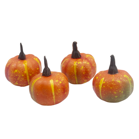 CASA & DECOR - Set 4 Dovleci decorativi MINI HARVEST – 5 cm