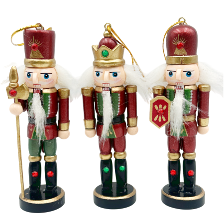 FIGURINE SPARGATORUL DE NUCI - Set 3 Figurine Craciun - Spargatorul de Nuci JOYFUL, 13cm