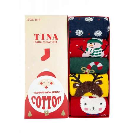 Set 5 Sosete de Craciun JOY [4]