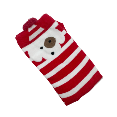 Șosete de Crăciun cu dungi roșii JOY [1]