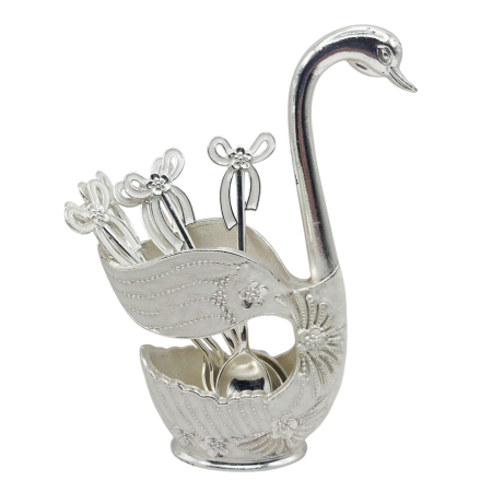 Set 6 lingurite cu suport lebada ABIGAIL - decor clasic elegant [2]