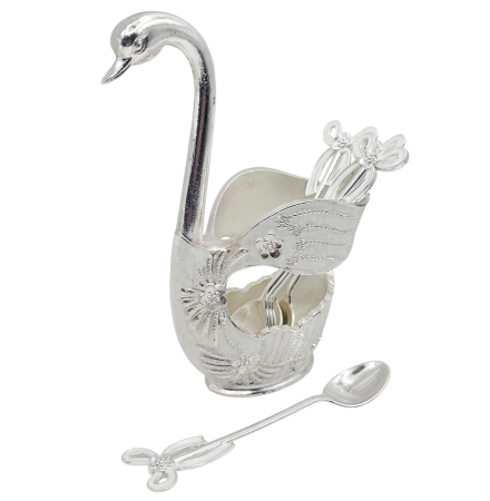 Set 6 lingurite cu suport lebada ABIGAIL - decor clasic elegant [1]