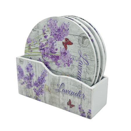 BUCATARIE & SERVIRE - Set 6 Suporturi pahare LAVENDER HOME