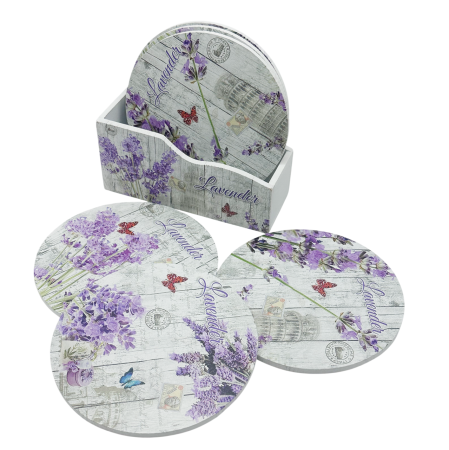 Set 6 Suporturi pahare LAVENDER HOME [1]