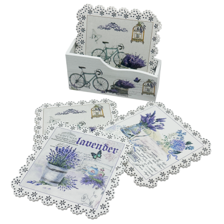 BUCATARIE & SERVIRE - Set 6 Suporturi pahare PROVENCE