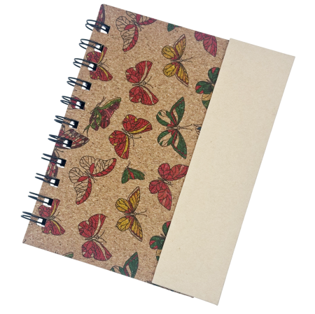 Agende & Articole De Scris - Agenda din pluta BUTTERFLY Notes – eco & modern