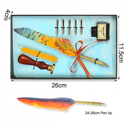 Set Caligrafie cu Stilou vintage cu pana VAN GOGH ART [5]