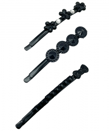 Accesorii De Par & Voalete & Diverse - Set agrafe de par TERRY, Negru