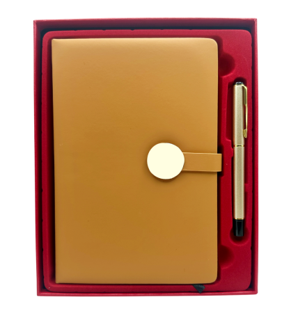 Agende & Articole De Birou - Set Agenda nedatata si pix metalic COLLIN DELUXE, Maro