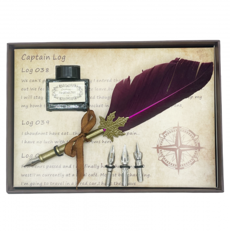 Agende & Articole De Birou - Pana de scris vintage AMEDEO, Magenta
