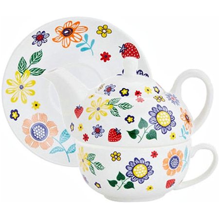 Ceainice & Carafe - Set pentru Ceai Tea for One BROOKE cu motive florale