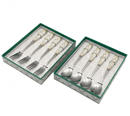 SERVIRE & DECORARE MASA CRACIUN - Set 4 Lingurite & 4 Furculite BERNARD