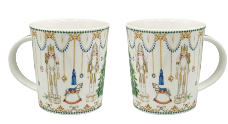 Seturi Din Portelan - Set 2 Căni din Porțelan – Model Spărgătorul de Nuci BERNARD