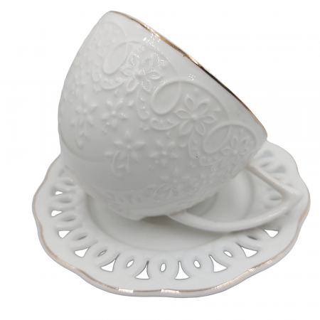 Set 4 cesti pentru cafea sau ceai si 4 Farfurioare MARY [2]