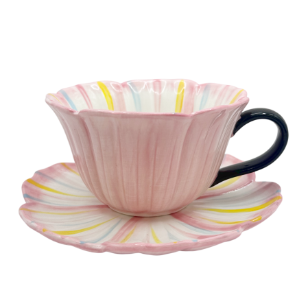 Set Ceasca si Farfurie floare BLOOM, roz [3]