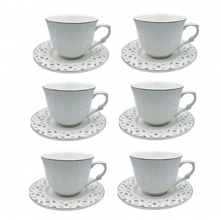 Set 6 cesti si 6 Farfurii HEATHER, 180ml [1]