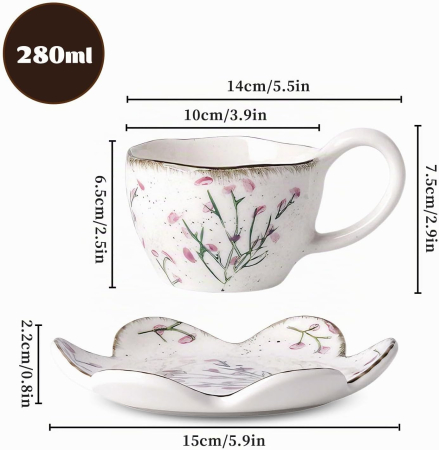 Set Ceasca si Farfurie cu lavanda COTTAGE [3]