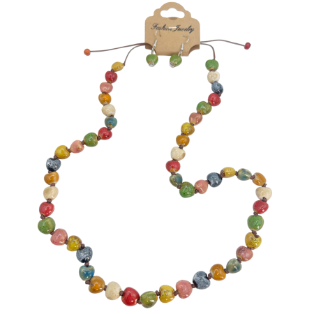 Set Colier si Cercei ceramica BOHO CANDY [1]