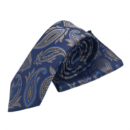 Set cravata slim cu batista Paisley CRAIG, Albastru/ bej [2]