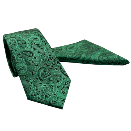 MODA & ACCESORII - Set Cravată și Batista Emerald Royale – VERONA
