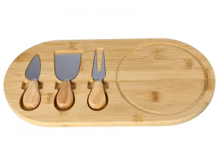 Servirea & Pregatirea Mesei - Set platou cu cutite branzeturi PIERRE, 20x33cm