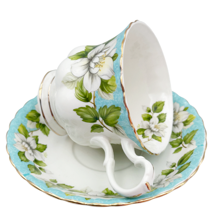 Serviciu portelan Deluxe, 2 Cesti si 2 Farfurii ALLEGRA - Motive florale [2]