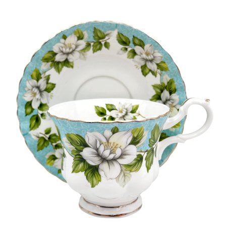 Serviciu portelan Deluxe, 2 Cesti si 2 Farfurii ALLEGRA - Motive florale [1]