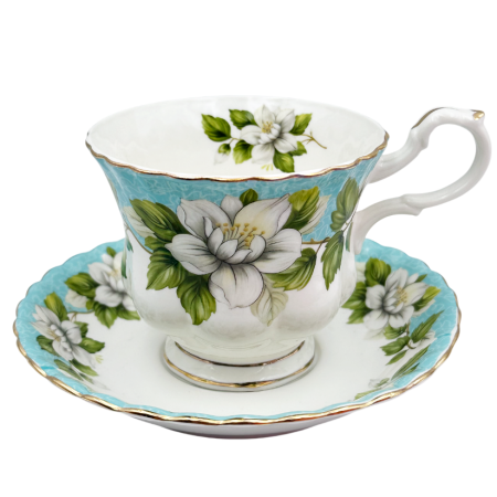 Serviciu portelan Deluxe, 2 Cesti si 2 Farfurii ALLEGRA - Motive florale [4]