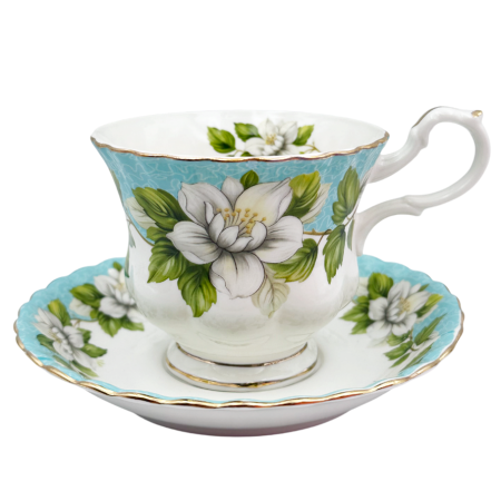 Serviciu portelan Deluxe, 2 Cesti si 2 Farfurii ALLEGRA - Motive florale [5]