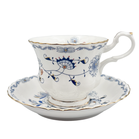 Serviciu portelan Deluxe, 2 Cesti si 2 Farfurii CAROLINE - Motive florale [3]