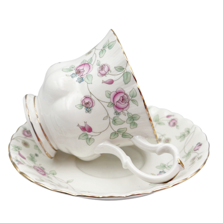 Serviciu portelan Deluxe, 2 Cesti si 2 Farfurii CHIARA - Motive florale [3]