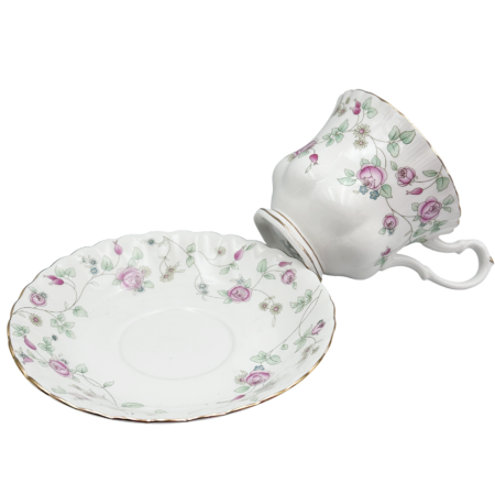 Serviciu portelan Deluxe, 2 Cesti si 2 Farfurii CHIARA - Motive florale [2]