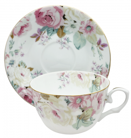 Set portelan fin, 2 Cesti si farfurii Henriette, 180ml [4]