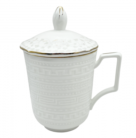 Cani Ceramica - Cana portelan cu infuzor si capac PHILIPPE, 350ml