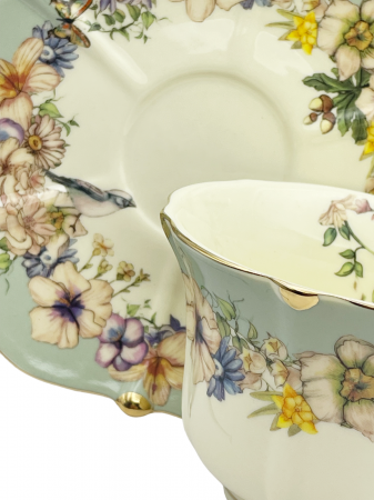 Set portelan Vintage, 2 Cesti si Farfurii BERENICE, 180ml [3]
