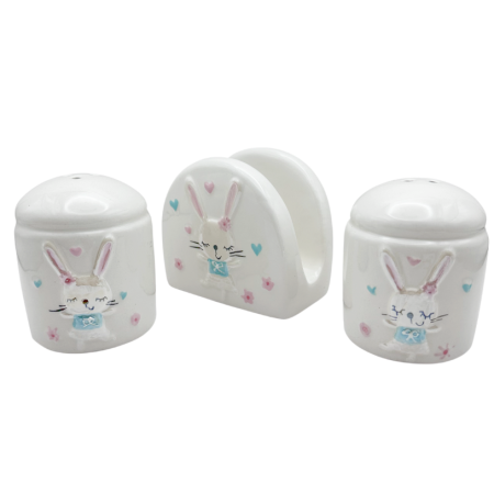 De Sezon - Suport servetele & Set sare piper - decor Paste