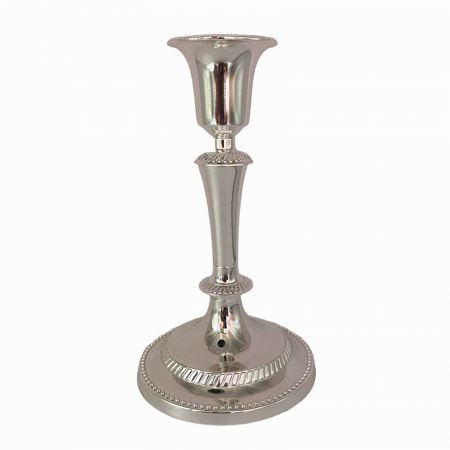 Obiecte Argintate - Sfesnic cu 1 brat GRACE, 14 cm, Argintiu