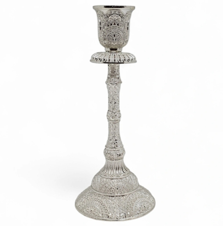 Obiecte Argintate - Sfesnic decorativ IMPERIAL cu 1 brat - argintat - decor elegant