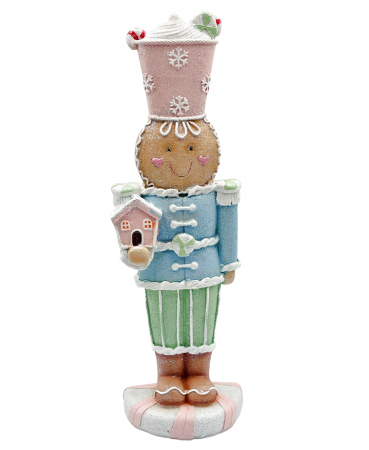 CRACIUN MAGIC - Soldatel turta dulce CANDYLAND, Bleu, 33cm