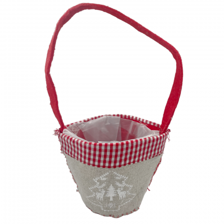 Cos decorativ Craciun MERRY, 8x14cm [2]