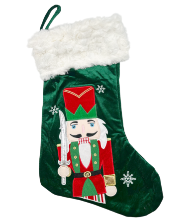 SOSETE & GENTUTE DECOR CRACIUN - Soseta decorativa Craciun NUTCRACKER, Verde, 43cm